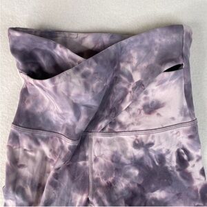 Lululemon Align Pant 28" *Criss Cross Waist Diamond Dye Pink Bliss Purple Size 2